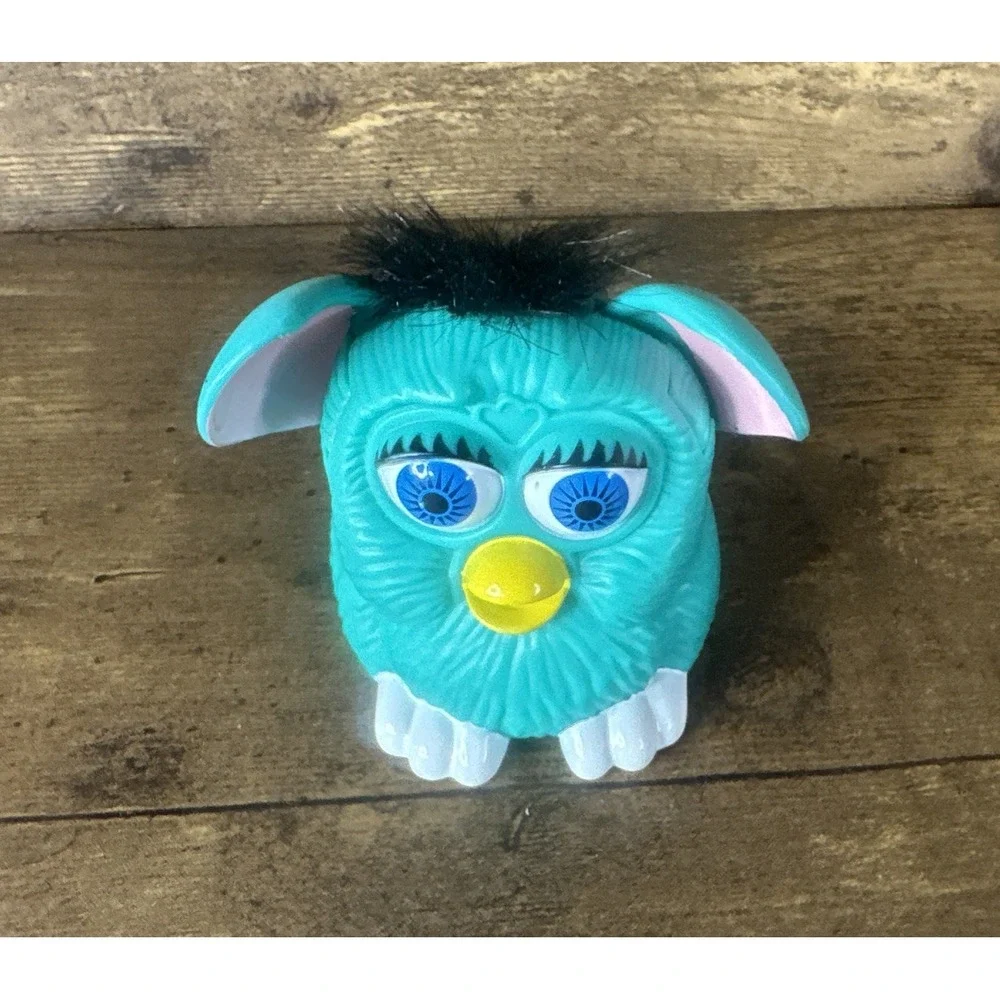 FURBY Vintage McDonald's 1998 Teal Happy Meal Toy Clean Fast And Safe Shipping - Picture 4 of 9
